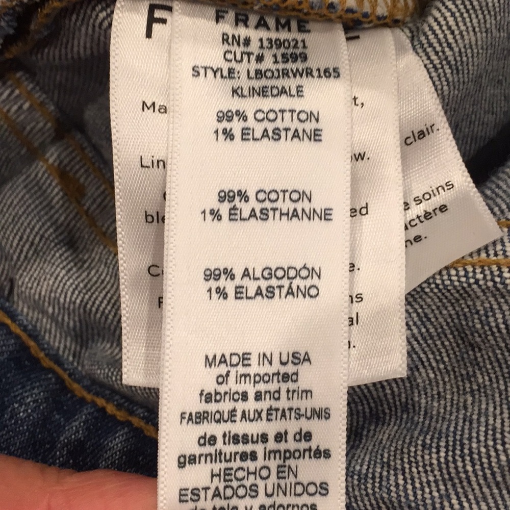 {Frame Denim}Sz 31 Woman's Le Boy Wide Release - Picture 3 of 8